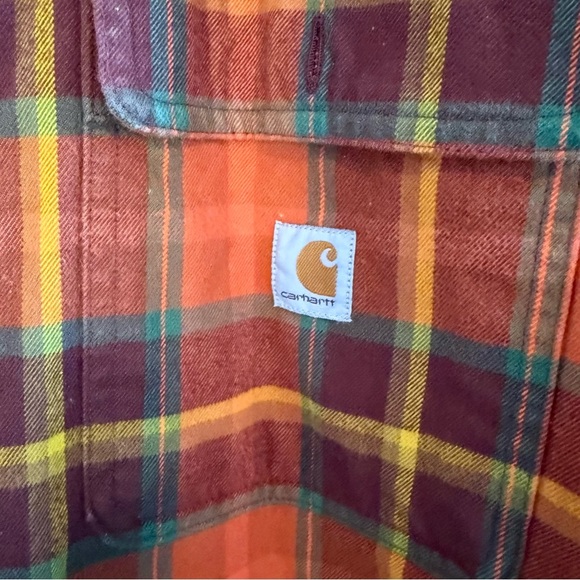 Carhartt Men's Vibrant Plaid Button Down Shirt, 2X - Picture 3 of 5